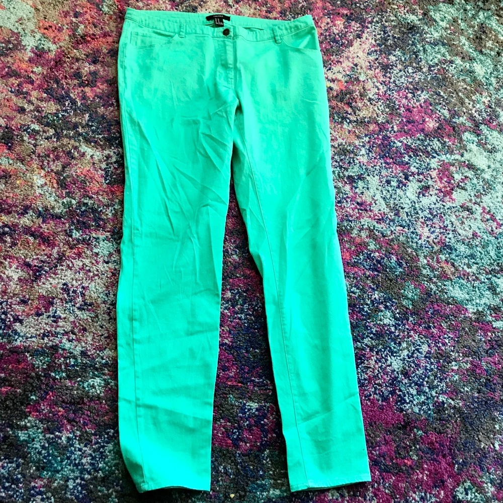 ✨ Seafoam green hi-rise skinny leg pants size 10 / size 30